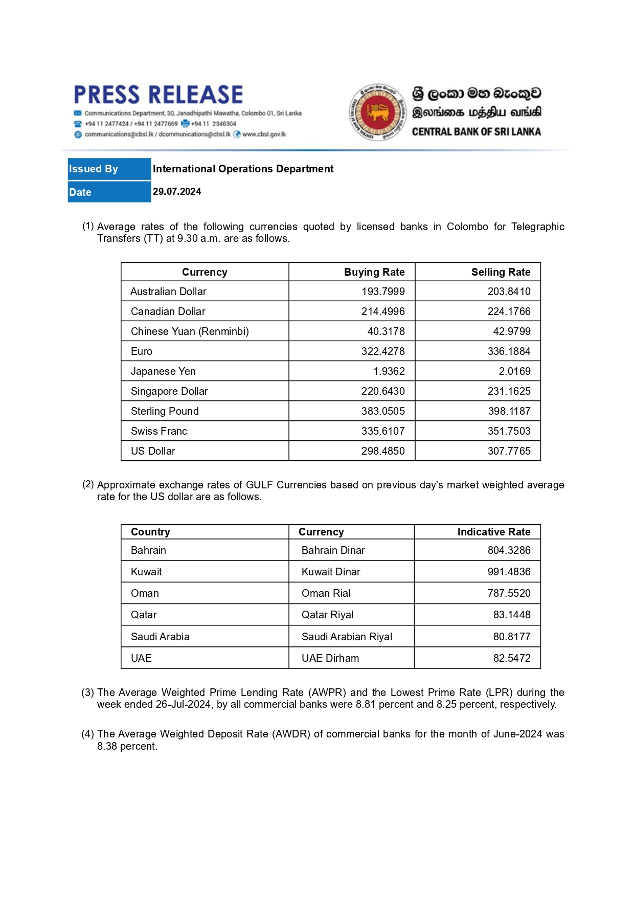 TT Rates as at 29 07 2024 page 0001