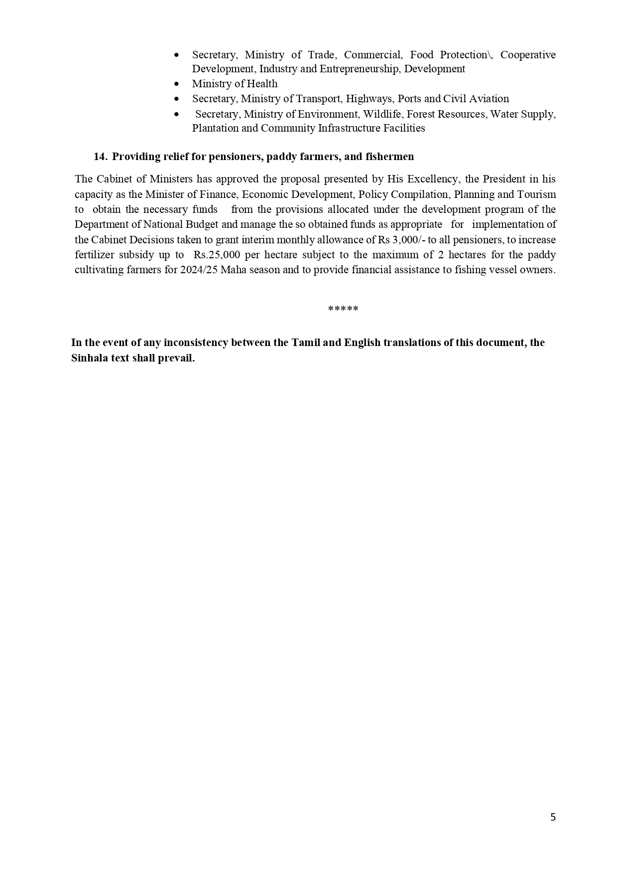 Cabinet Decisions on 14.10.2024 E 1 page 0005