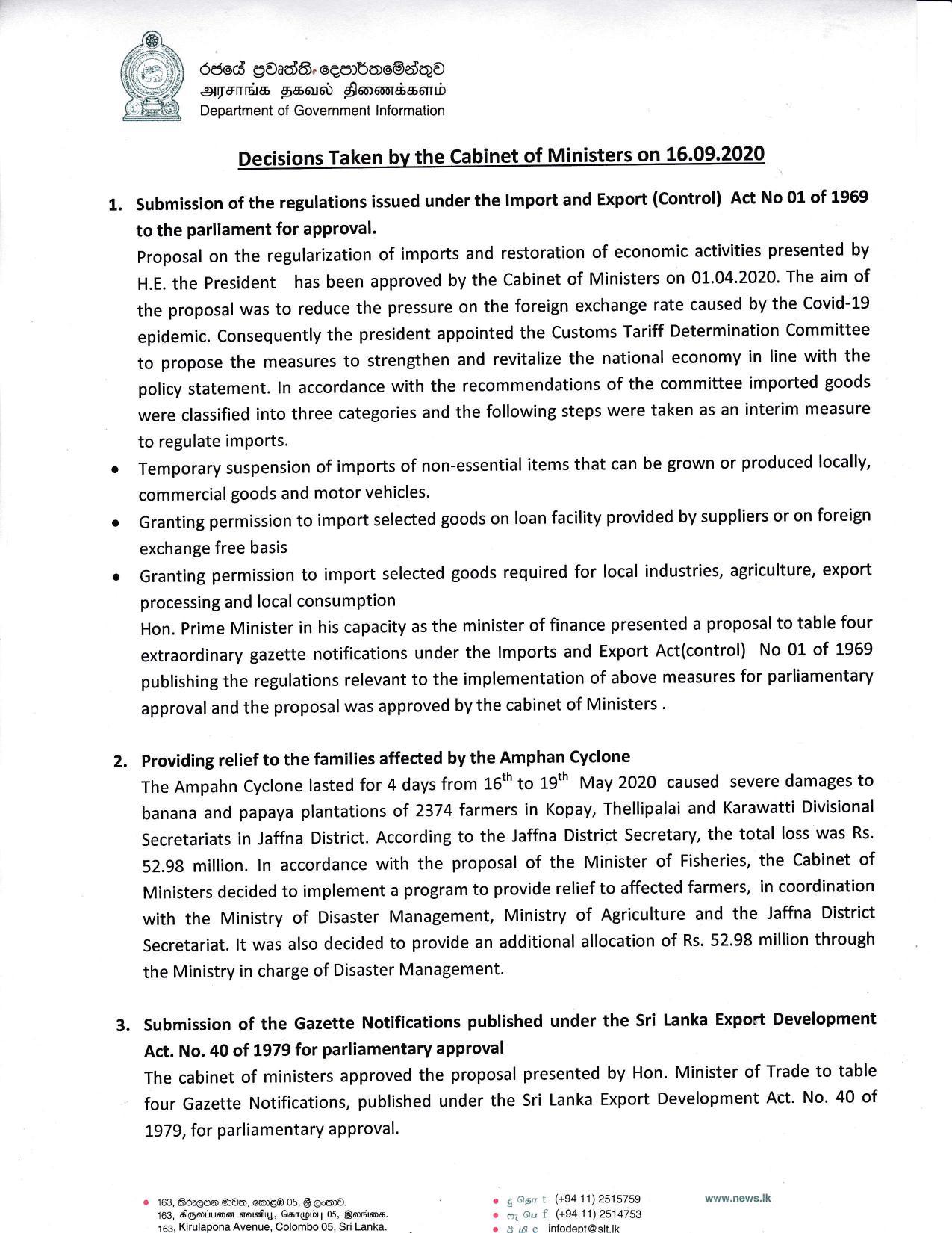 Cabinet Decision English on 16.09.2020 page 001