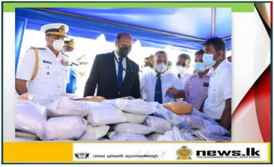 Navy seizes heroin valued at over Rs. 3300 million street value and 02 local fishing trawlers on high seas’