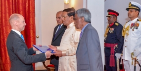 Five new envoys present credentials to President