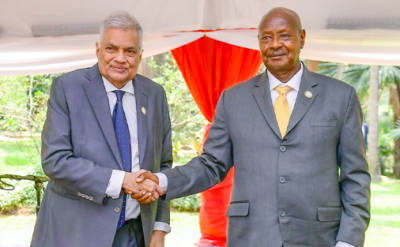 President Wickremesinghe holds meeting with the President of Uganda