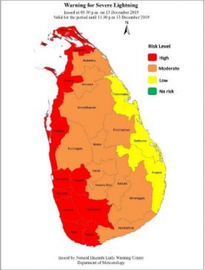 Warning for Severe Lightning