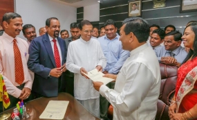 Rajitha Senarathne and Ruwan Wijewardene assume duties