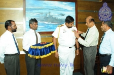 First Poppy Flower presented to  Navy Commander