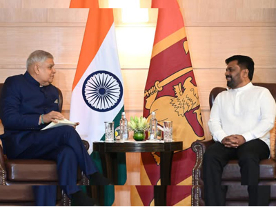 President Anura Kumara Dissanayake Meets Indian Vice President and Health Minister