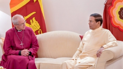President says Archbishop’s visit is blessing for Sri Lanka