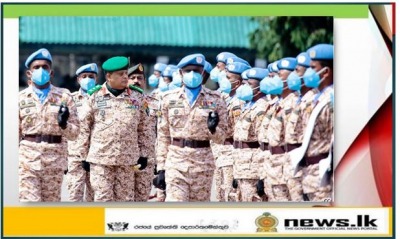    First Group of Women Soldiers, Bound for Lebanon&#039;s UNFIL Presents Salute to Army Chief at SLLI Regimental HQ