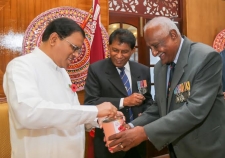 First Poppy Flower pinned on President