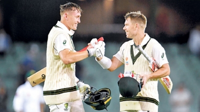 Warner and Labuschagne smack centuries in day-night Pakistan Test