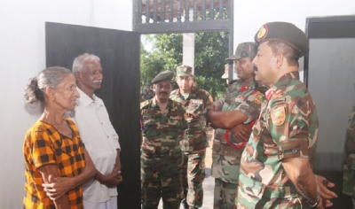 Troops Build New Home for ‘Mother Courage’ in Kilinochchi