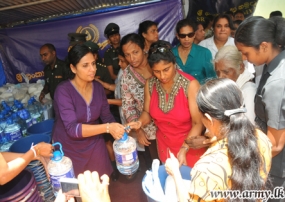 Seva Vanitha Ladies Once Again Take Relief Items to Horowpothana