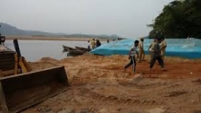 Raid on illegal sand mining