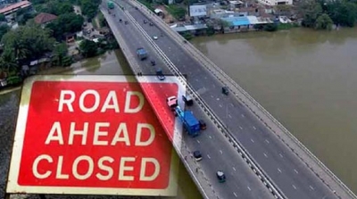 Kelani Bridge entry temporarily closed tomorrow