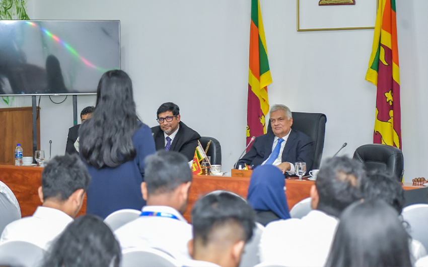 President Ranil Wickremesinghe Engages with Several Youth-Oriented Organizations