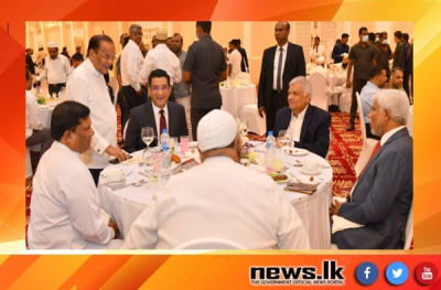 The President and Prime Minister presided over a national Iftar event at Temple Trees