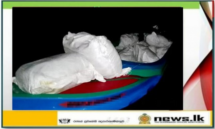 Navy takes hold of smuggled stock of Kendu Leaves in Silawathura