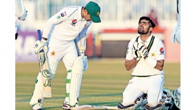 Abid achieves record in Pakistan’s drawn Test