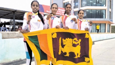 Lankan women row and roar to bronze after maiden silver