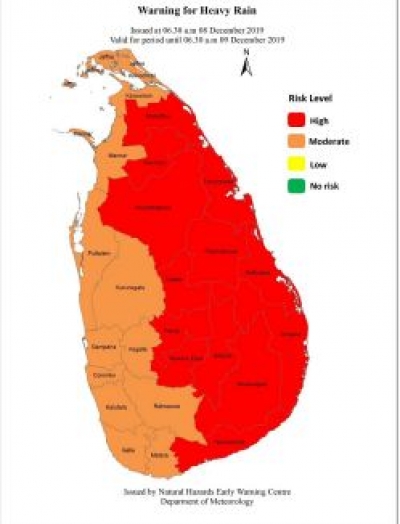 Red Warning for Heavy Rain