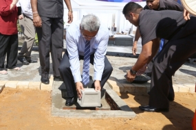 Defence Secretary Lays foundation stone for Colombo City Center