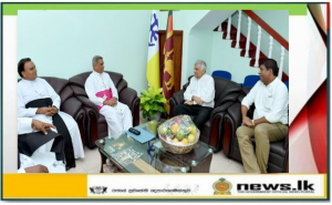 President meets the Bishop of Kurunegala