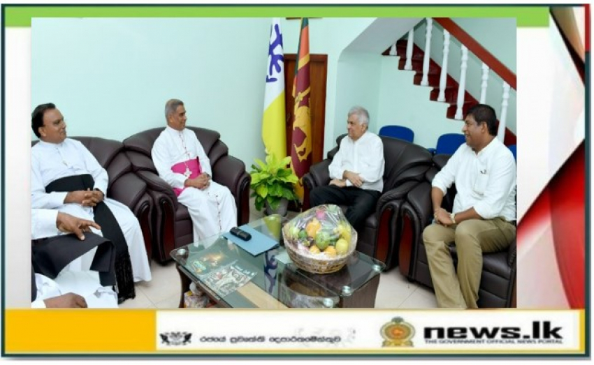 President meets the Bishop of Kurunegala