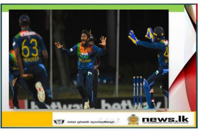 Akila Dananjaya takes three wickets against West Indies