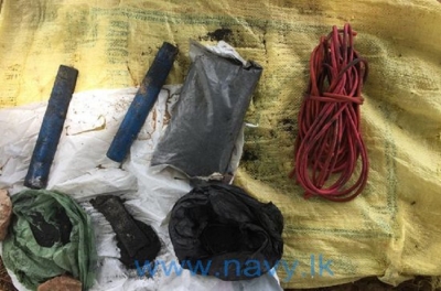 Navy recovers water gel sticks in Upparu