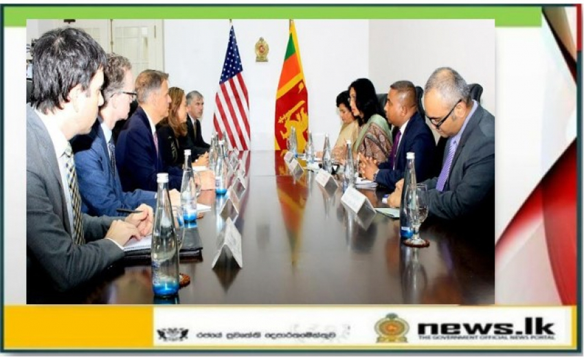 Foreign Secretary Aruni Wijewardane meets visiting delegation from  U.S.Treasury and State Department