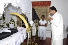 Last respects to late Sunil Mihindukula