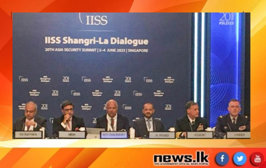Mr Sagala Ratnayaka attends discussions on Asia's security landscape at the 20th IISS Shangri-La Dialogue