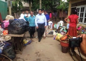 Minister Bathiudeen proposed cash grant for each flood affected family