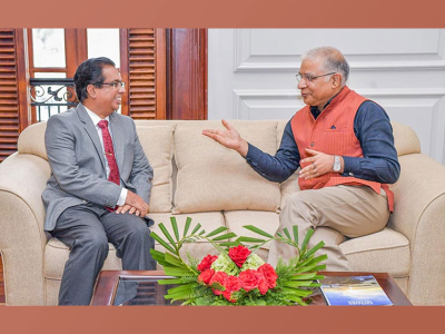 Indian High Commissioner Meets President’s Secretary Discusses Northern Sea Fishing Issues and Indian-Granted Projects