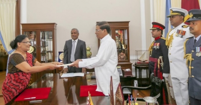 Chandra Ekanayake sworn in as Acting CJ