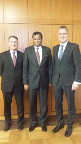 Ambassador Amunugama meets German State Secretary Markus Ederer