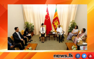 A courtesy call between State Councilor of China Shen Yiqin and Speaker Mahinda Yapa Abeywardena