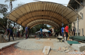 Army constructs additional wards for Dengue patients at Negombo Hospital