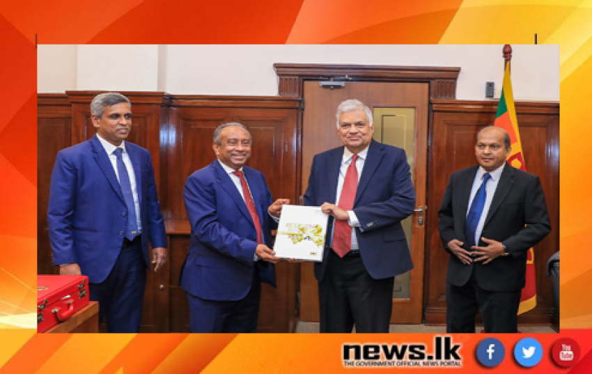 Bank of Ceylon Annual Report 2022 presented to President