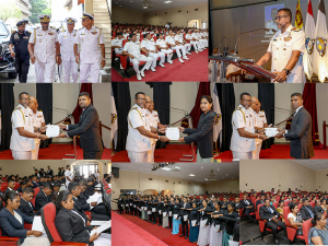 Seventy-six (76) Direct Entry Officers and Officer Cadets receives letters of appointment from Commander of the Navy