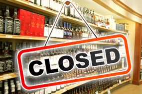 Liquor shops closed today