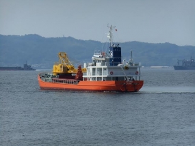 Handing over ceremony of Dredger &quot;Sayuru&quot; on Oct.18