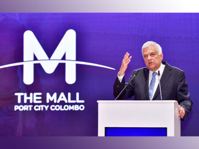 President Opens “The Mall” Duty-Free Shopping Complex in Colombo Port City